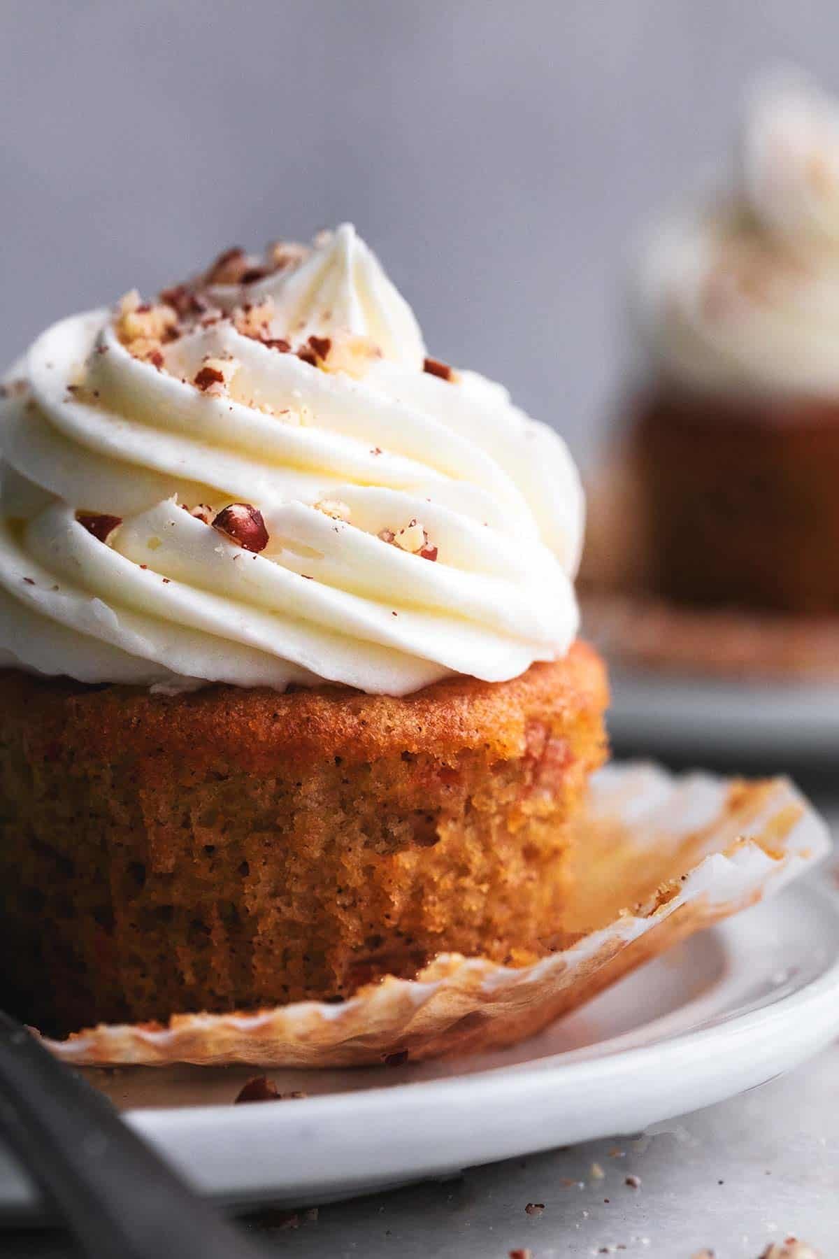 Carrot cake cupcake